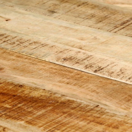 Table à manger Style Industriel en bois de manguier massif brut 140 x 70 x 75 cm {attributes}