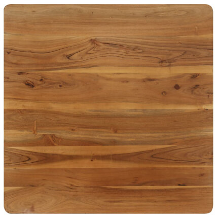Table à manger Style Industriel en bois d'acacia massif et acier 75 x 75 x 76 cm {attributes}