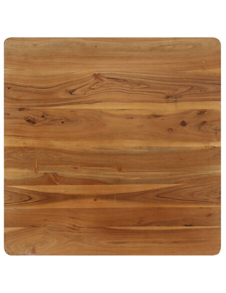 Table à manger Style Industriel en bois d'acacia massif et acier 75 x 75 x 76 cm {attributes} Table à manger Style Industriel en bois d'acacia massif et acier 75 x 75 x 76 cm {attributes}