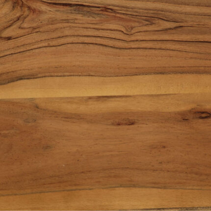 Table à manger Style Industriel en bois d'acacia massif et acier 75 x 75 x 76 cm {attributes}