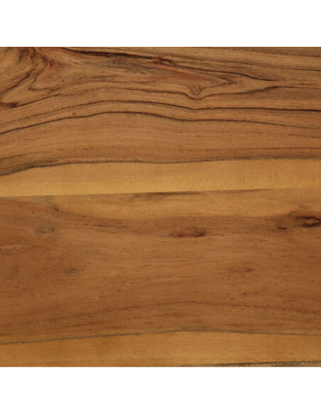 Table à manger Style Industriel en bois d'acacia massif et acier 75 x 75 x 76 cm {attributes} Table à manger Style Industriel en bois d'acacia massif et acier 75 x 75 x 76 cm {attributes}