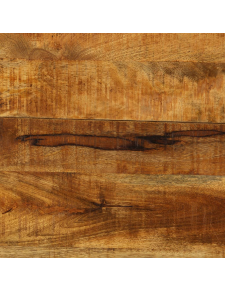 Table à manger Style Industriel en bois de manguier massif 140 x 140 x 76 cm {attributes}