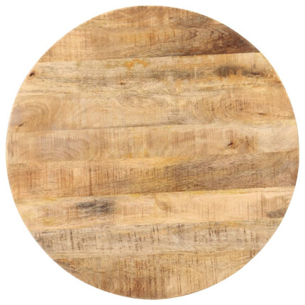 Table de bistro Style Industriel ronde en bois de manguier brut Ø 70 x 75 cm {attributes}