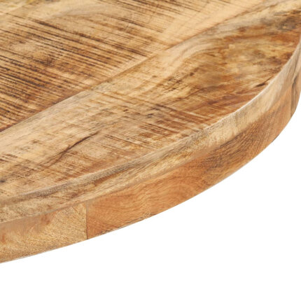 Table de bistro Style Industriel ronde en bois de manguier brut Ø 70 x 75 cm {attributes}
