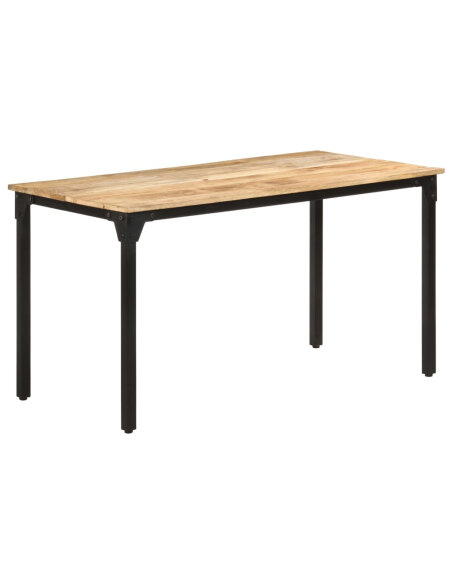Table salle à manger Style Industriel en bois de manguier brut 140 x 70 x 76 cmcmcmcmcm {attributes} Table salle à manger Style Industriel en bois de manguier brut 140 x 70 x 76 cmcmcmcmcm {attributes}