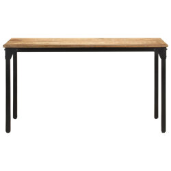 Table salle à manger Style Industriel en bois de manguier brut 140 x 70 x 76 cmcmcmcmcm {attributes} 2