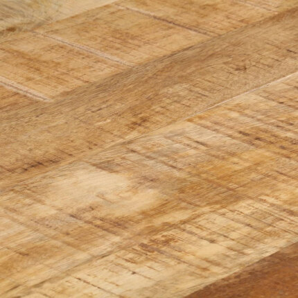 Table salle à manger Style Industriel en bois de manguier brut 140 x 70 x 76 cmcmcmcmcm {attributes}