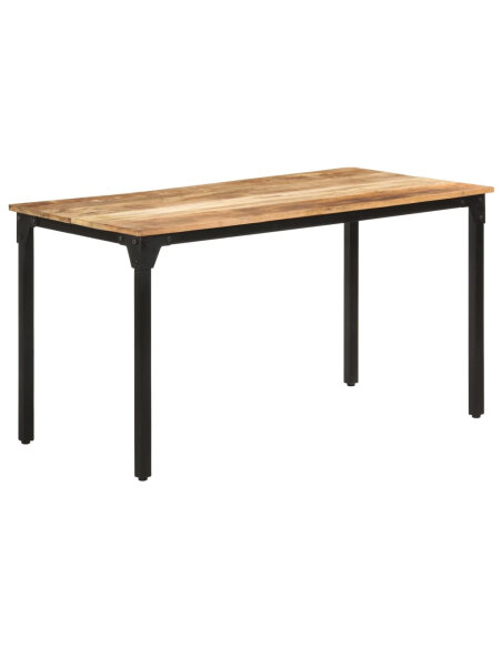 Table salle à manger Style Industriel en bois de manguier brut 140 x 70 x 76 cmcmcmcmcm {attributes} Table salle à manger Style Industriel en bois de manguier brut 140 x 70 x 76 cmcmcmcmcm {attributes}