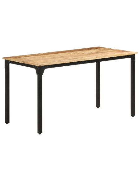 Table salle à manger Style Industriel en bois de manguier brut 140 x 70 x 76 cmcmcmcmcm {attributes} Table salle à manger Style Industriel en bois de manguier brut 140 x 70 x 76 cmcmcmcmcm {attributes}