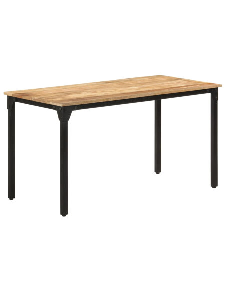 Table salle à manger Style Industriel en bois de manguier brut 140 x 70 x 76 cmcmcmcmcm {attributes} Table salle à manger Style Industriel en bois de manguier brut 140 x 70 x 76 cmcmcmcmcm {attributes}