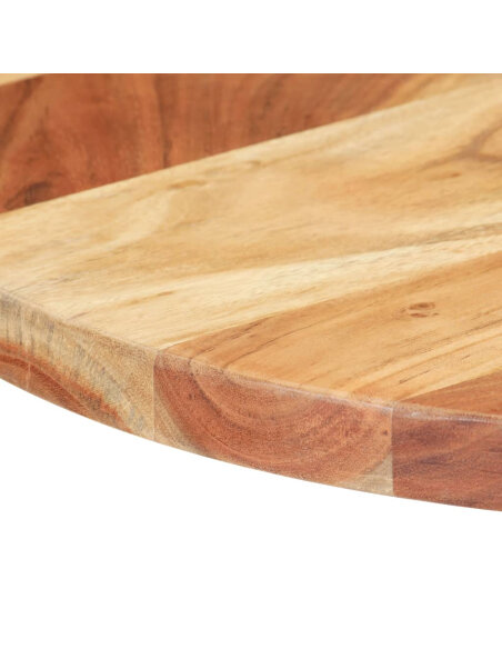 Table de bistro Vintage / Rétro en bois d'acacia massif Ø60x76 cma {attributes} Table de bistro Vintage / Rétro en bois d'acacia massif Ø60x76 cma {attributes}