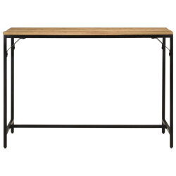 Table à manger Style Industriel en bois de manguier massif brut et en fer  117x60x75 cm {attributes} 2