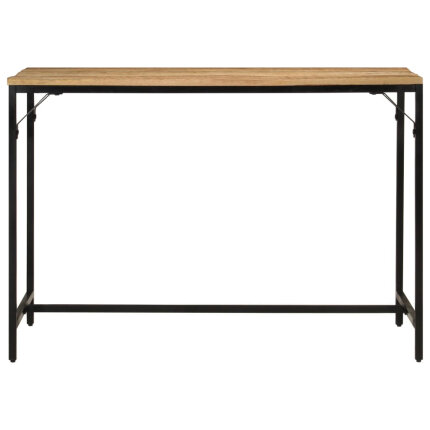 Table à manger Style Industriel en bois de manguier massif brut et en fer  117x60x75 cm {attributes}