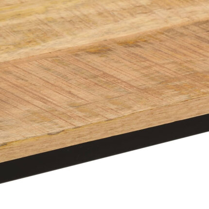 Table à manger Style Industriel en bois de manguier massif brut et en fer  117x60x75 cm {attributes}