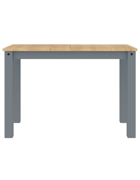 Table à manger style Campagne en bois de pin massif Gris 180x90x75 cm {attributes} Table à manger style Campagne en bois de pin massif Gris 180x90x75 cm {attributes}