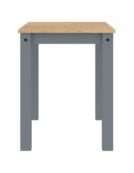 Table à manger style Campagne en bois de pin massif Gris 180x90x75 cm {attributes} Table à manger style Campagne en bois de pin massif Gris 180x90x75 cm {attributes}