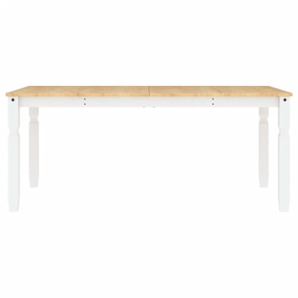 Table à manger style Campagne en bois de pin massif Blanc 180x90x75 cm {attributes}