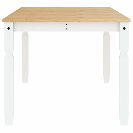 Table à manger style Campagne en bois de pin massif Blanc 180x90x75 cm {attributes}