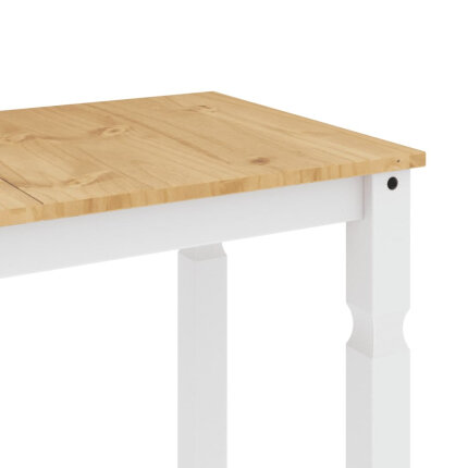 Table à manger style Campagne en bois de pin massif Blanc 180x90x75 cm {attributes}