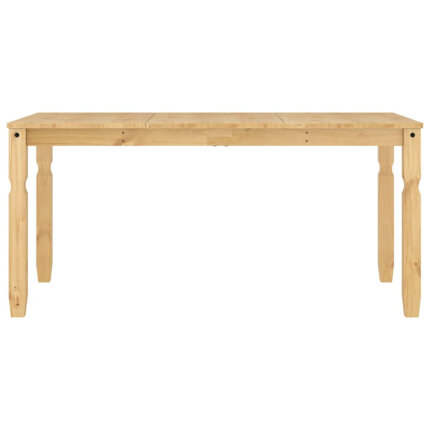 Table à manger style Campagne en bois de pin massif 160x80x75 cm {attributes}