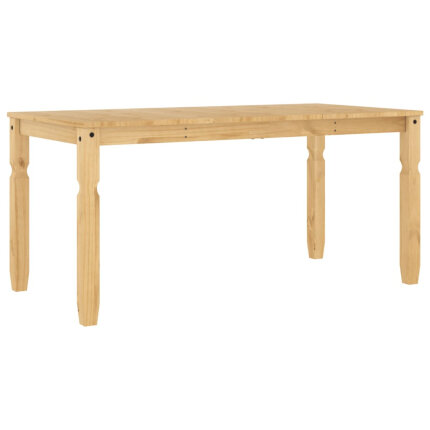 Table à manger style Campagne en bois de pin massif 160x80x75 cm {attributes}