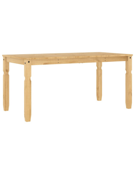 Table à manger style Campagne en bois de pin massif 160x80x75 cm {attributes} Table à manger style Campagne en bois de pin massif 160x80x75 cm {attributes}