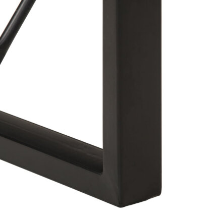 Table à manger Style Industriel en bois de manguier massif brut 120 x 55 x 76 cm {attributes}