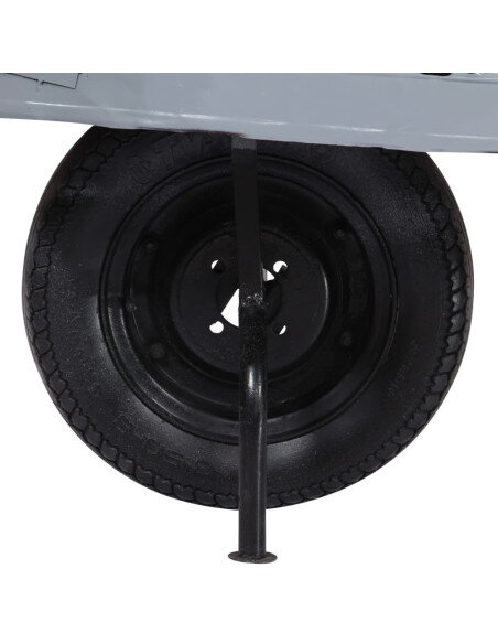 Chaise de bar Rétro / Vintage en cuir véritable et bois recyclé Gris  {attributes} Chaise de bar Rétro / Vintage en cuir véritable et bois recyclé Gris  {attributes}