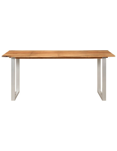Table salle à manger Style Industriel en bois d'acacia massif 180 x 90 x 76 cm {attributes}