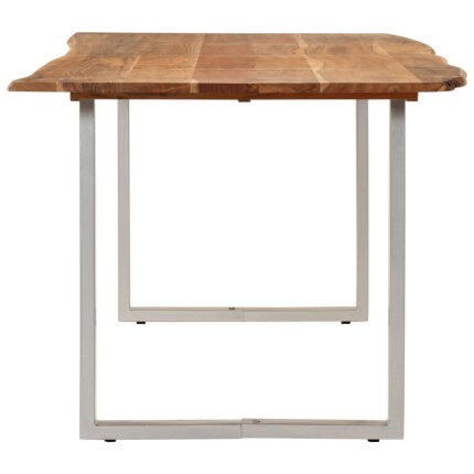 Table salle à manger Style Industriel en bois d'acacia massif 180 x 90 x 76 cm {attributes}