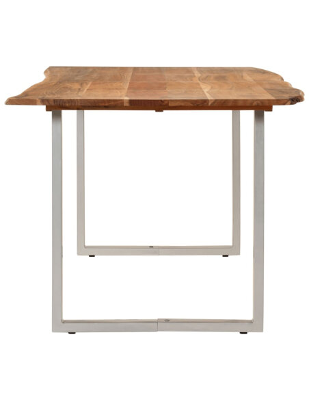 Table salle à manger Style Industriel en bois d'acacia massif 180 x 90 x 76 cm {attributes}