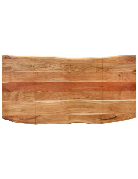 Table salle à manger Style Industriel en bois d'acacia massif 180 x 90 x 76 cm {attributes}