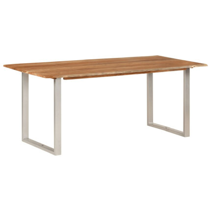 Table salle à manger Style Industriel en bois d'acacia massif 180 x 90 x 76 cm {attributes}
