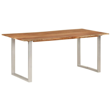 Table salle à manger Style Industriel en bois d'acacia massif 180 x 90 x 76 cm {attributes}