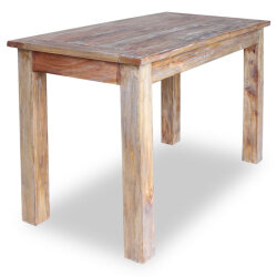 Table à manger style bohème / nature en bois de récupération 120x60x77 cm {attributes} 2