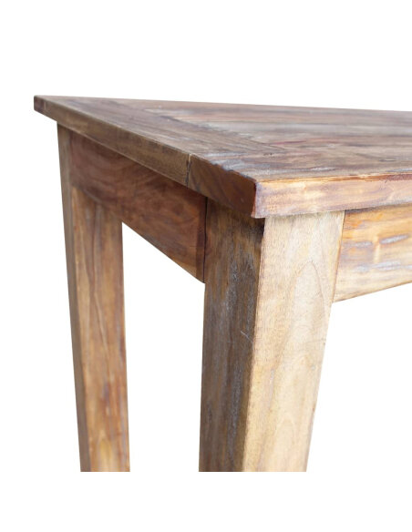 Table à manger style bohème / nature en bois de récupération 120x60x77 cm {attributes} Table à manger style bohème / nature en bois de récupération 120x60x77 cm {attributes}