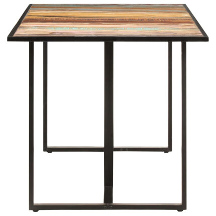 Table salle à manger Style Industriel en bois de récupération massif 160 x 80 x 76 cm {attributes}