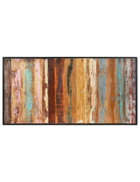 Table salle à manger Style Industriel en bois de récupération massif 160 x 80 x 76 cm {attributes}