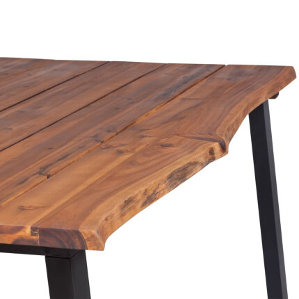 Table à manger Style Industriel en bois d'acacia massif 170x90x75 cm {attributes}