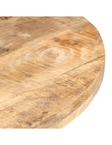 Table salle à manger Style Industriel en bois de manguier brut 80 cm {attributes} Table salle à manger Style Industriel en bois de manguier brut 80 cm {attributes}