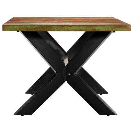 Table à manger Style Industriel en bois de récupération Multicolore 200 x 100 x 75 cm {attributes}