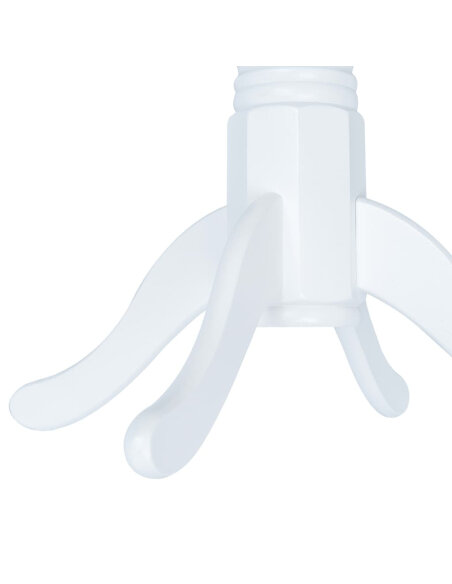 Table à manger style Campagne en bois d'hévéa massif Blanc 106 cm x 75 cm {attributes} Table à manger style Campagne en bois d'hévéa massif Blanc 106 cm x 75 cm {attributes}