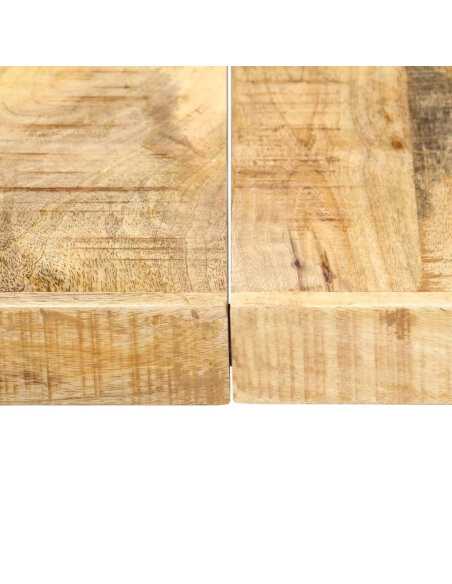 Table à manger Style Industriel en bois de manguier massif 160 x 80 x 75 cm {attributes}