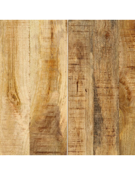 Table à manger Style Industriel en bois de manguier massif 160 x 80 x 75 cm {attributes}