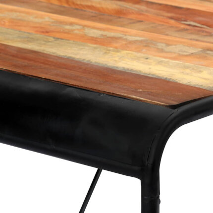 Table à manger Style Industriel en bois de récupération massif Multicolore 180 x 90 x 76 cm {attributes}
