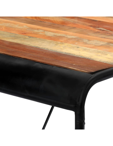 Table à manger Style Industriel en bois de récupération massif Multicolore 180 x 90 x 76 cm {attributes}