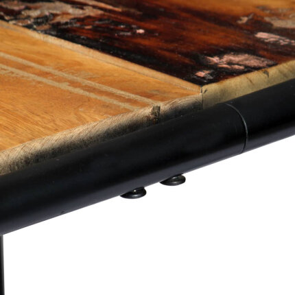 Table à manger Style Industriel en bois de récupération massif Multicolore 180 x 90 x 76 cm {attributes}
