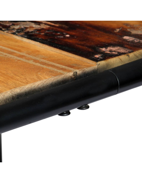 Table à manger Style Industriel en bois de récupération massif Multicolore 180 x 90 x 76 cm {attributes}