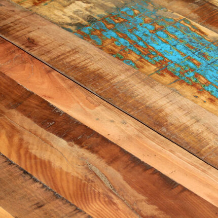 Table à manger Style Industriel en bois de récupération massif Multicolore 180 x 90 x 76 cm {attributes}