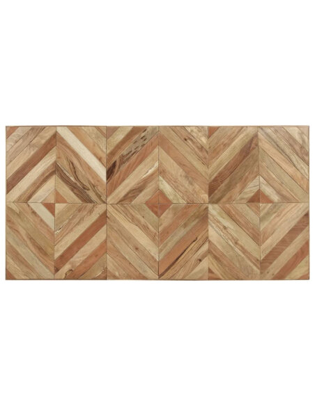 Table à manger Style Industriel en bois massif d'acacia et de manguier 180 x 90 x 76 cm {attributes}